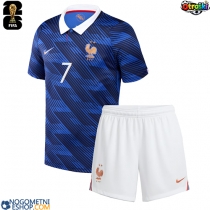 Otroški Nogometni dresi Francija Ousmane Dembele #7 Domači SP 2026 Kratek Rokav (+ Kratke hlače)